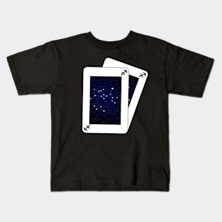 Sagittarius Zodiac Sign Card Kids T-Shirt